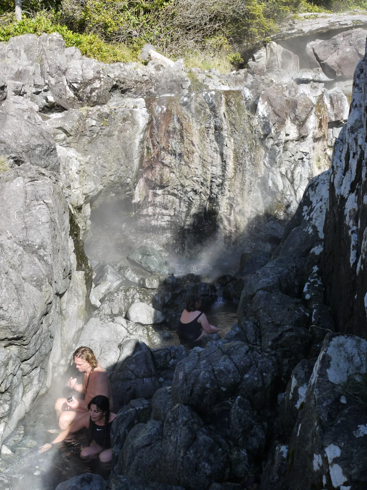 Rocky bathing pools at Hot Springs Cove
